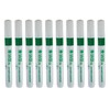 Whiteboard Drywipe Bullet Tip Green Markers x 10 (PC)