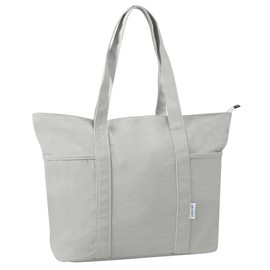 HAN-LBG The Tote Bags for Women with Zipper, Multiple Pockets Beach Bags, Solid Work Handbags for Shopping Travel Daily Gym School