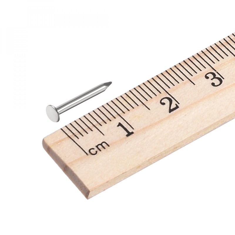 sourcing map Pack of 1000 Small Tiny Hardware Nails Carbon