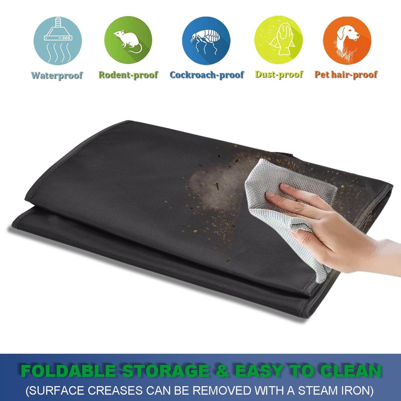 Dust Cover for Ninja Food Processor Plus 9-Cup, BN601 (Black)