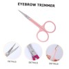SAFIGLE 2pcs Eyebrow Scissors Set Portable Eyelash Pruner Tool for