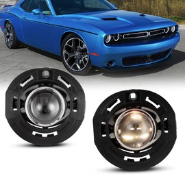 Winjet Fog Lights Assembly for Chrysler 200 2011-2017, Chrysler 300 2011-2014, Pacifica 2017-2020,Towm & Country 2011-2016, Dodge Avenger 2011-2014, Challenger 2013-2021, Dart 2013.Durango 2014-2020
