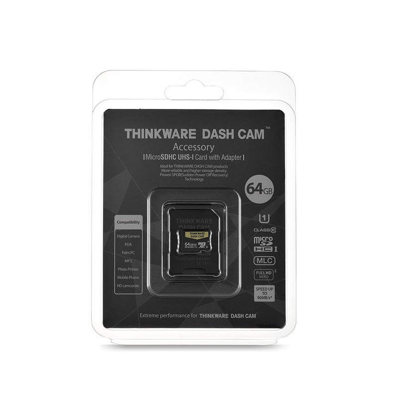 THINKWARE TWA-SMU64 UHS-I 64GB MicroSD Card | Anti File Corruption