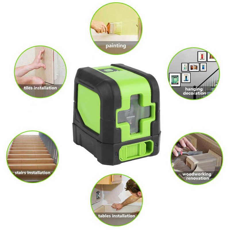 9011G/R 2 Lines High Precision Laser Spirit Level Line Instrument