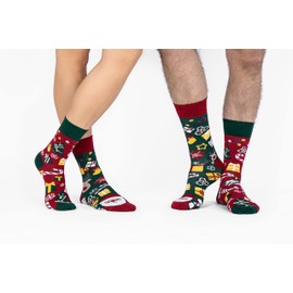 Spox Sox Casual Unisex Multicoloured Socks for Individualists - Christmas gifts, size: 40-43