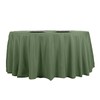 BalsaCircle 108 inch Willow Green Round Polyester Tablecloth Fabric Table