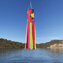 In the Breeze 5144 Tropical Flowers 40-Inch Windsock-Outdoor Hibiscus Decoration