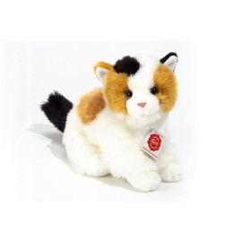 Plush Soft Toy Calico Cat by Teddy Hermann. 24cm. 90698