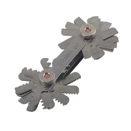 Thread Measuring Gauge, 52Pcs 60° Thread Gauge Metric and Imperial Thread Checker Thread Pitch Gauge Thread Measuring Gauge Pitch Measuring Tool (Metric& Imperial)