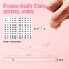 MEFA 100 Pcs Clear Nail Swatch Sticks with Ring and