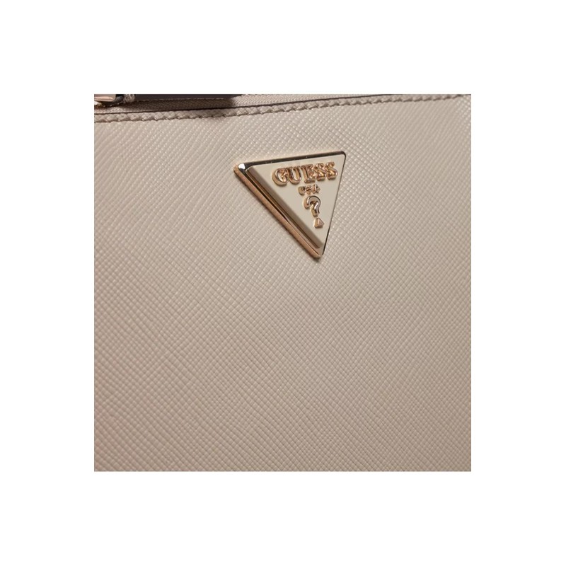 GUESS Noelle Saffiano Crossbody Taupe