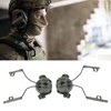 2Pcs Suspension Headset Bracket Helmet 19‑21mm Rail Adapter Rotatable Headphones