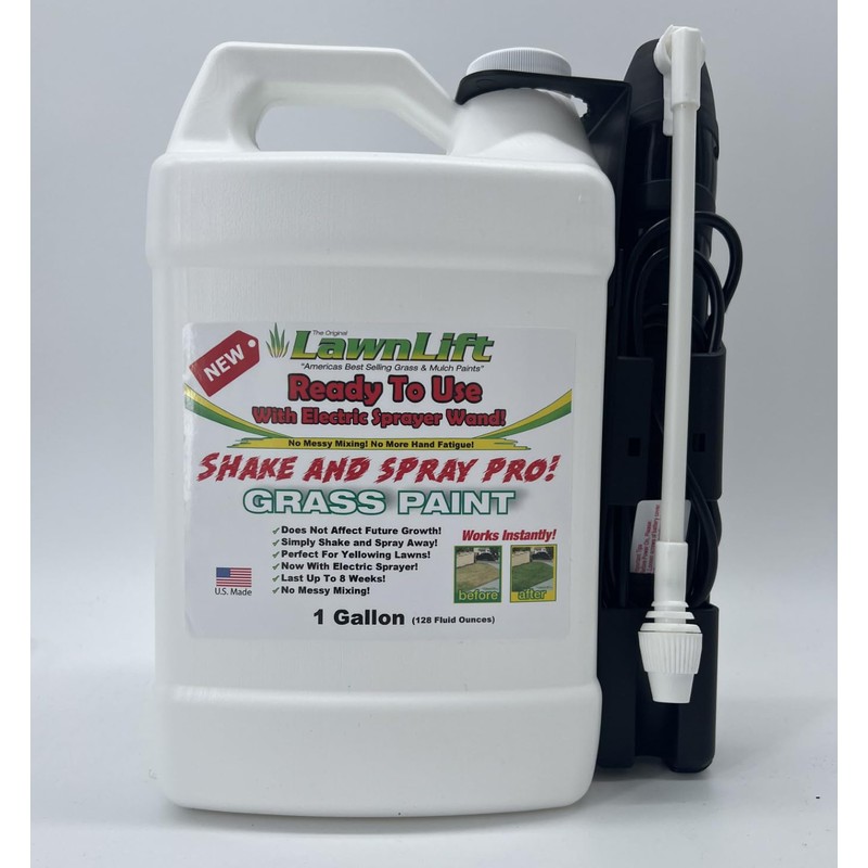 1-gallon Lawnlift ready to use grass paint, shake and spray