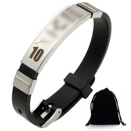 Pack of 1 Easter Gifts Children 5 6 7 8 9 10 11 12 Years Boy, Football Bracelet Boys, Easter Gift Boy Football Gifts for Boys, Leather Bracelet Football Easter Gift (Mes si)