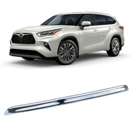 Front Bumper Protector Guard Compatible with Toyota Highlander 2020 2021 2022 2023 Chrome Front Bumper Lower Cover