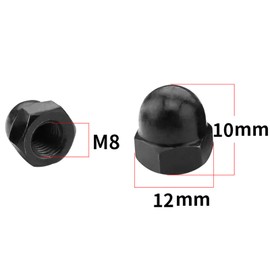 Yesmin 12 Pcs M8 Dome Nut,For Industry,Power,Hardware,Equipment,Etc