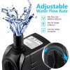 CWKJ Fountain Pump 400GPH Submersible Water Pump Durable 25W Outdoor