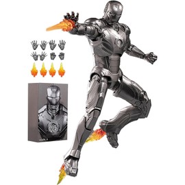 Terrals 10th Anniversary 7 Inches (1/10) Deluxe Collector Superhero Action Figures Metal Painting 20 Joints Movable Model Toys (MK2)