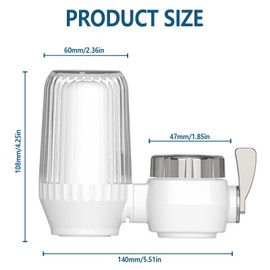 Wasserhahn Filter, Wasserhahnfilter Für Trinkwasser, Filter Wasserhahn Kalkfilter Wasserhahn, Kalkfilter Wasserhahn Tap Water Filter Für Entfernt Chlor, Schwermetalle Und Schlechten Geschmack