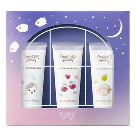 VECUA Honey Honey Forest Hand Cream Gift Sweet Night Trio, 0.7 oz (20 g) x 3 Packs