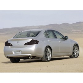 Rvinyl Tail Light Pre Cut Film Tint Cover Kit in Smoke Compatible with Infiniti G35 2007-2008 Sedan - Adhesive Backs