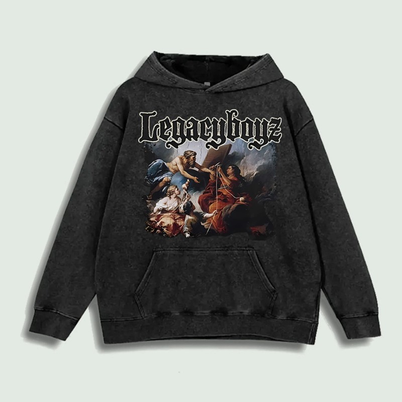 Legacyboyz Classic Art Graphic Hoodie 100% Cotton US Warehouse 6