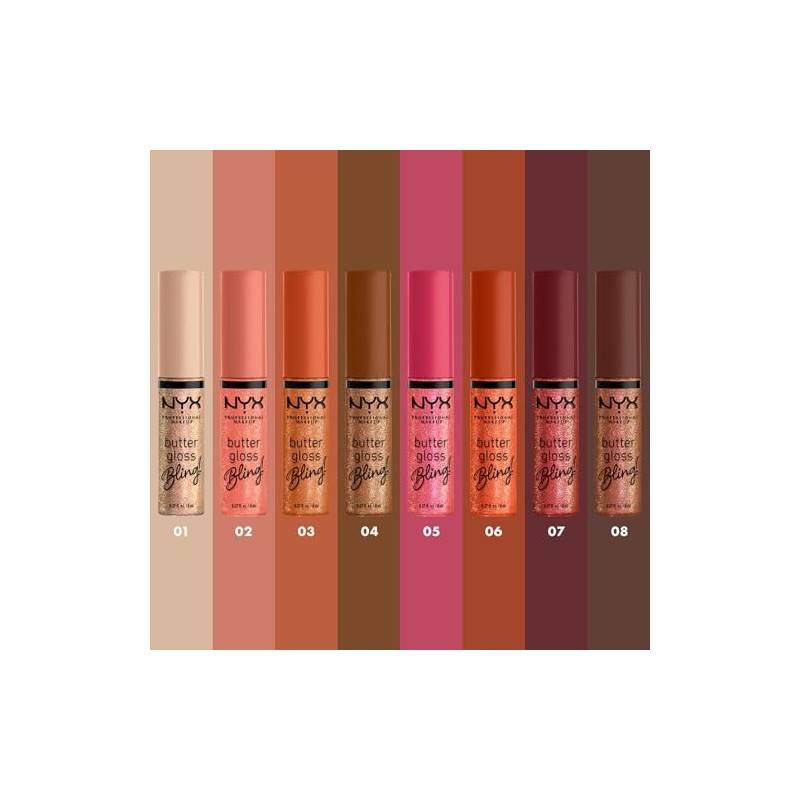 NYX Professional Makeup Butter Gloss Bling Tono Dripped Out (coral),