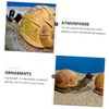 Gogogmee Snail Resin Crafts Vivid Snail Ornament Figurine Adornment Household