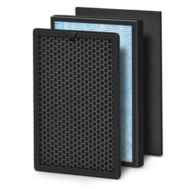 SOMEWAYTOP [1 Set] 8L HEPA Replacement Filter Set Compatible with Okaysou Airmax 8L Air Filters, 3-Stage Airmax 8L Filter, True and Blue Ultra-Filter Carbon Pre-Filter Air Cleaner for Home