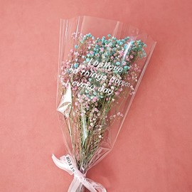 GSHLLO 100 Pcs Transparent Flower Bouquet Bag Rose Packaging Bag Flower Wrapping Bag Clear Cellophane Flower Bag Valentine's Day Flower Packing Bag Floral Bouquet Sleeve Bag