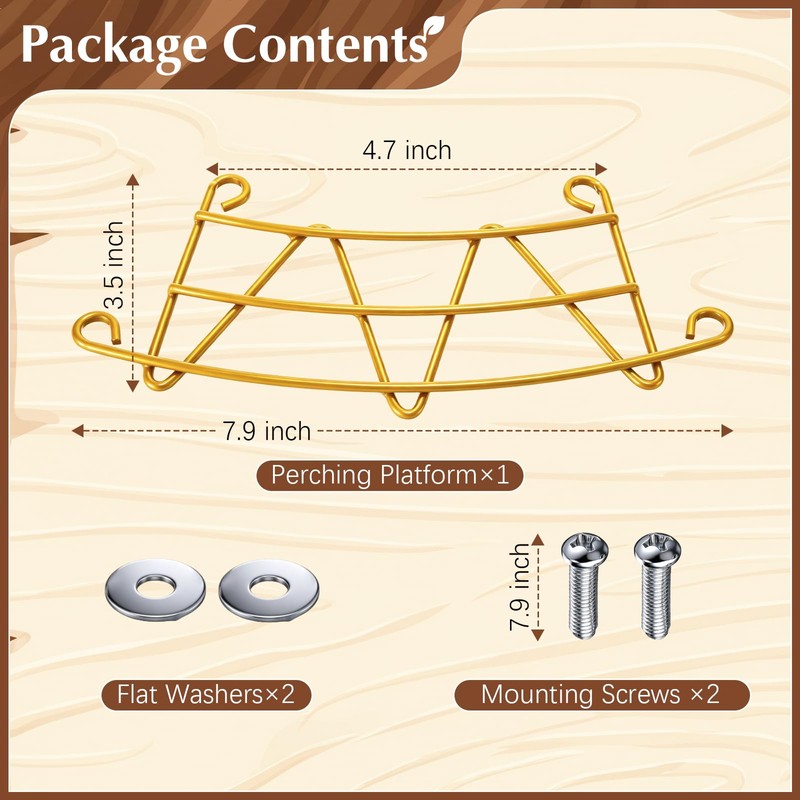 Feekoon Metal Perch Extender Compatible with Bird Buddy Bird Feeder