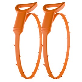 Gadgetime USA Drain Snake - Multi-Tooth Drain Clog Remover for Bathroom & Kitchen - Flexible Barbed Drain Cleaner Tool for Hair & Debris - Easy to Use Plumbing Snake Drain Auger, Bathtubs (Pack of 2)