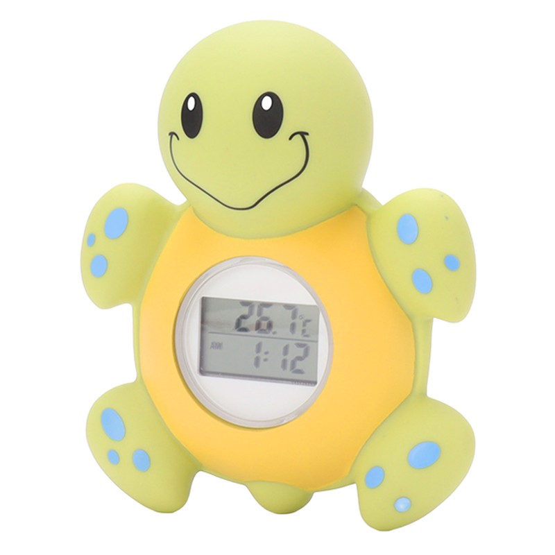 Baby Bath Thermometer Smart Cartoon Cute Tortoise Bathroom Multi Functional