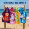 FEBE Bath Poncho Children's Bath Towel with Hood Bathrobe for