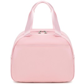 abshoo Lunch Bag for Women Girls Reusable Lunch Tote Bags Adult Insulated Lunch Bag for Work Picnic Travel (Pink)