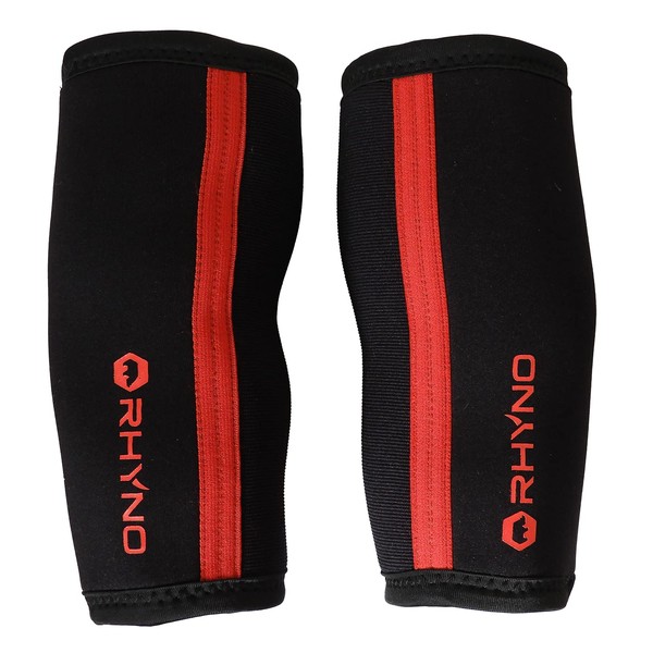 RHYNO Elbow Sleeve 0.3 inch (7 mm) Elbow Supporter, Neoprene,