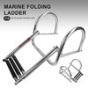 Manumarine 3 Step Pontoon Boat Ladder, Pontoon Ladders for Pontoon