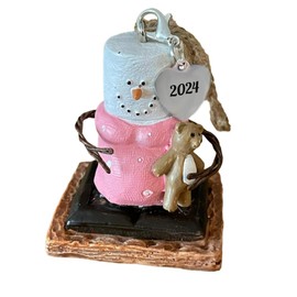 S'Mores Expecting Mom Ornament, Baby Coming Soon, Pregnancy Announcement Ornament, We're Expecting, Parents to be, Expecting Baby, Pregnant Christmas Ornament 2024