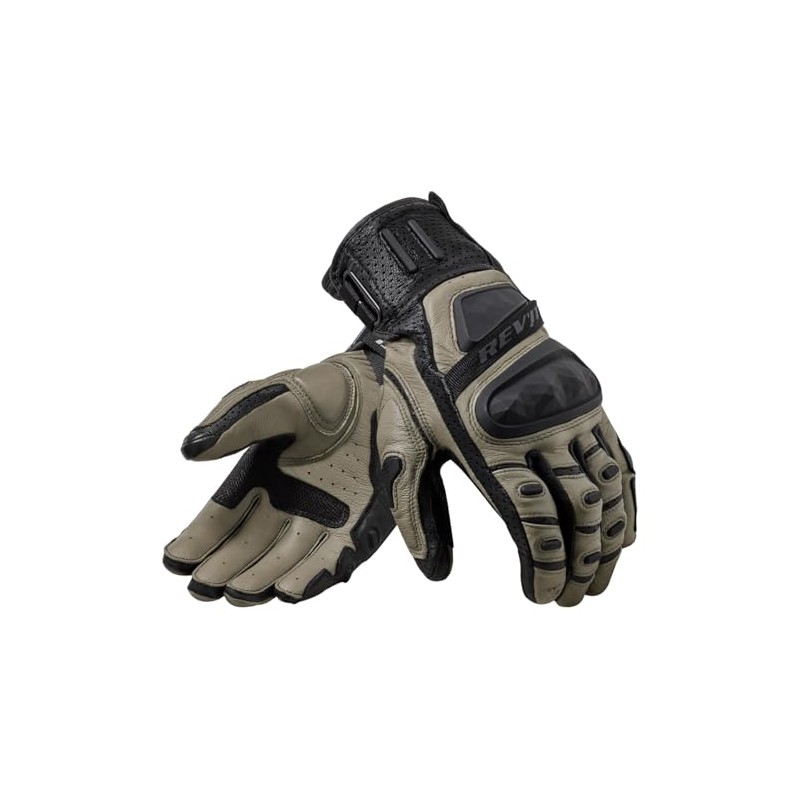 REV'IT! Cayenne 2 Adventure Motorcycle Gloves (Black/Sand - X-Large)