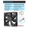 Wathai 120mm x 25mm 12V DC Brushless Cooling Fan Dual