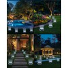 Solar Lights Outdoor Garden, 8 Pack Solar Ground Lights Pathway