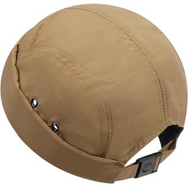 Clakllie Klassische Seemannsmütze Hafenmütze Original Dockermütze Wasserdicht Beanie Fischermütze Rolled Cuff Brimless Hat Bikercap,Khaki