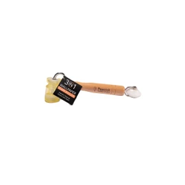 Peacock Feather 3-in-1 Wallpaper Seam Roller Tool for Joints, Internal & External Corners – Rust-Resistant, Smooth Rolling, Ergonomic Handle, Chrome-Plated for Decorating