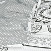 Sleepdown Tribal Elephant Mandala White Grey Black Reversible Duvet Cover