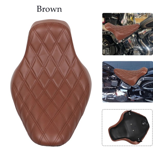 Unbranded Motorcycle Driver Solo Seat For Harley Softail Fat Boy