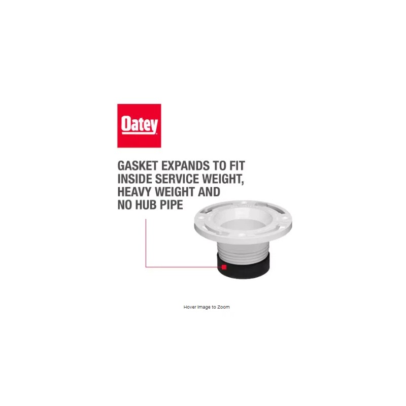 Toilet Flange Twist-N-Set 4 in. Cast Iron Toilet Flange