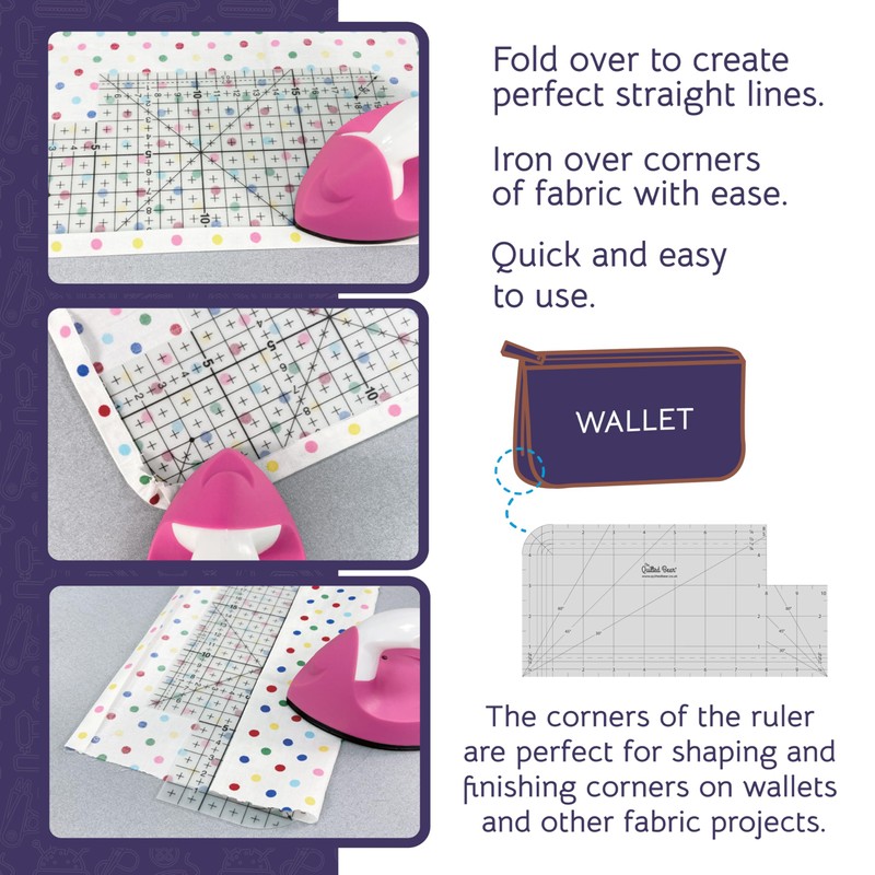 The Quilted Bear Hot Ironing Ruler - Non-Slip Ironing Quilting