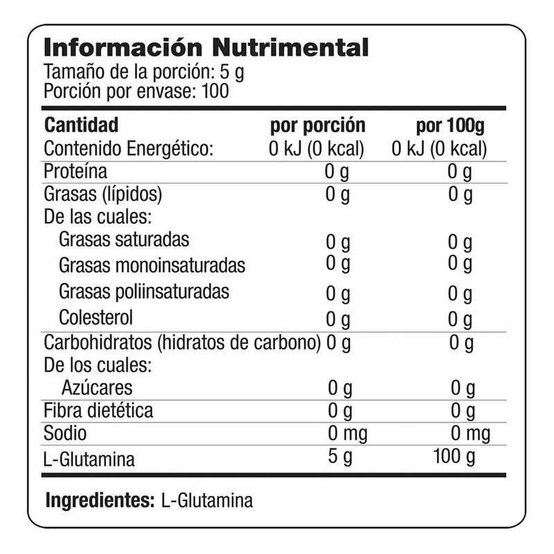 EVOLUTION, L-Glutamina, Suplemento Alimenticio, Micronizada, Bote Natural, Sin Gluten, Sugar
