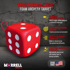 Morrell Morrell Targets Archery Target, High Roller Foam, for Crossbow & Compound Bow, 13"