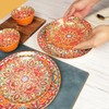 YA JU Mandala Dinnerware Sets (12 Pcs) Serves 4, Buffet